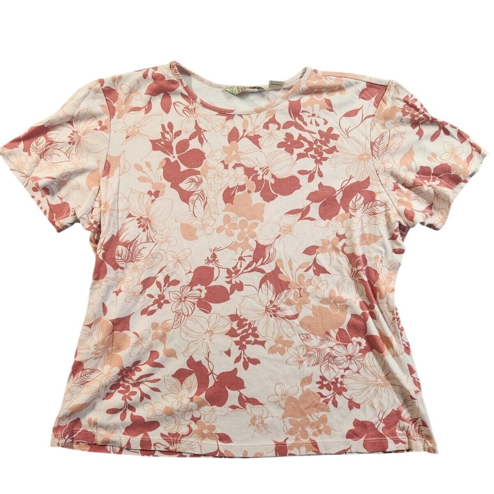 Vintage Tommy Bahama Silk Shirt Womens Size Medium 8/10 Floral Pastel Hawaiian